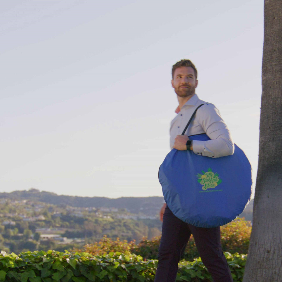 Lightweight Portable Sukkah – Folds Into a Carry Bag