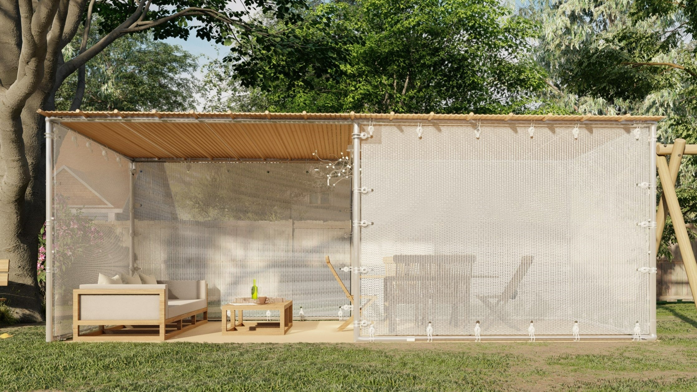 Sukkah That Keeps You Cool - Open Air Sukkah From The Sukkah Store