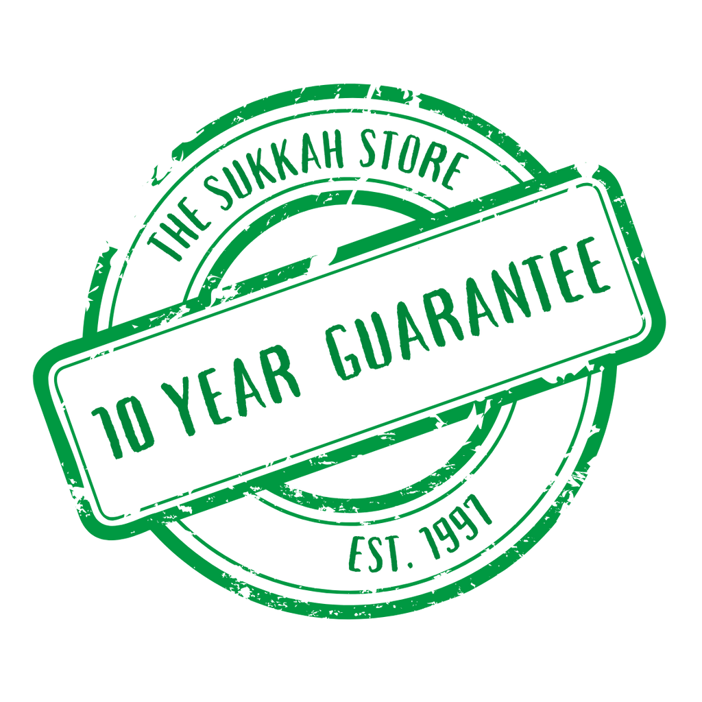 The Sukkah Store 10 Year Guarantee badge