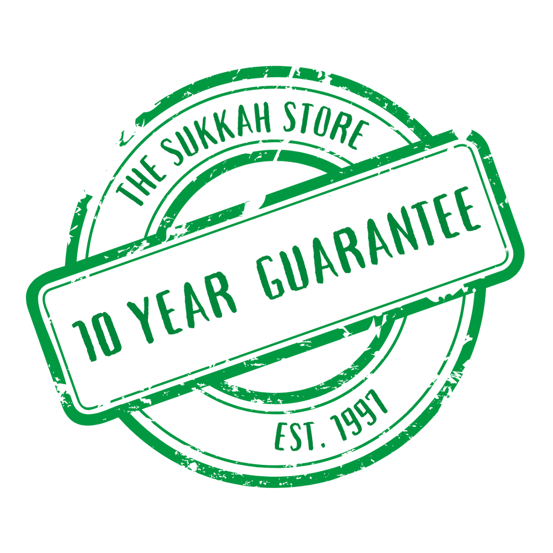 The Sukkah Store 10 Year Guarantee badge