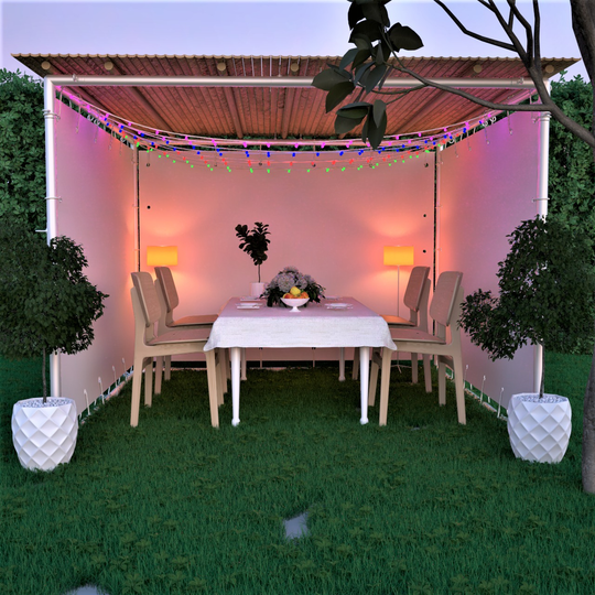 Premium Sieger Sukkah kit frame with certified kosher bamboo Schach mats